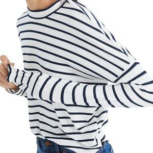 Madewell Small striped mockneck tee